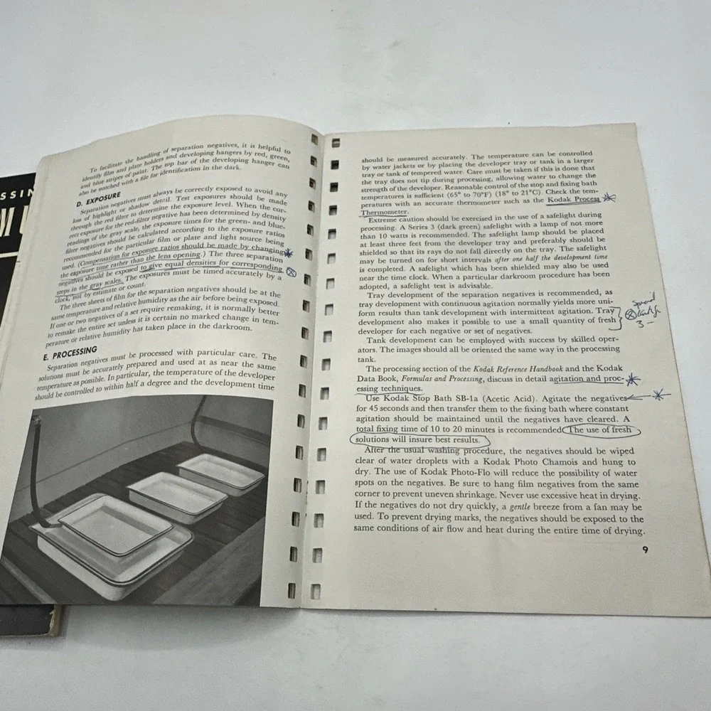 Kodak Photography Data Books. Lot Of 4 Paperback Books. 1949-1956
